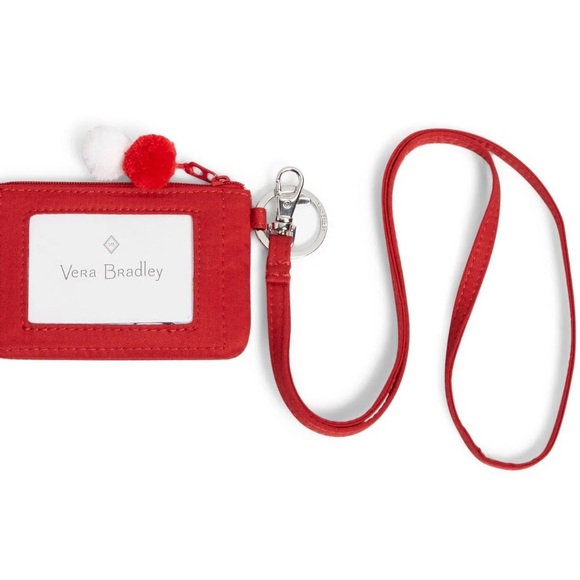 🆕 Vera Bradley Peanuts Zip ID Lanyard in Snoopy Ski - Picture 7 of 8